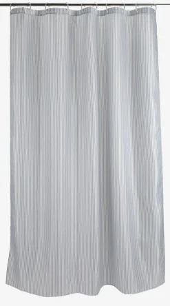 SUNDBY Badeforhæng|Badeforhæng 150x200 grå/hvid