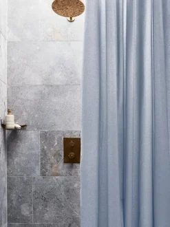 VIBBLE Badeforhæng|Badeforhæng 180x200 KRONBORG Blå