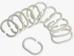 VAREKIL Badeforhængsstænger|Badeforhæng|Badeforhængsringe 12 stk/pk Hvid