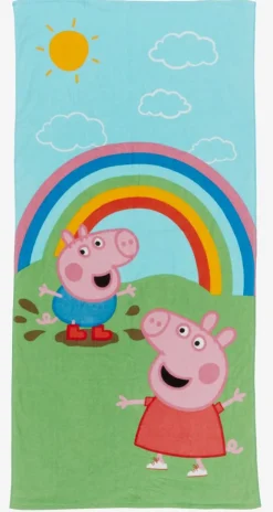 PEPPA PIG Børnehåndklæder|Badehåndklæder|Badehåndklæde GURLI GRIS 70x140
