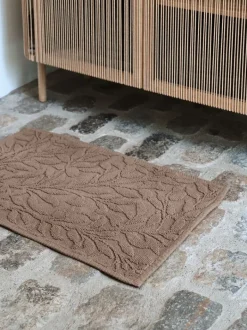 ALMVIK Bademåtter|Bademåtte 50x80 mørk sand KRONBORG Mørksand