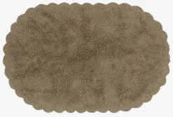 SALTVIK Bademåtter|Bademåtte 50x80 khaki bomuld