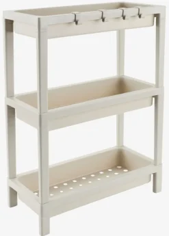 KAREBY Badeværelsesopbevaring|Bruseopbevaring|Badeværelsesreol beige