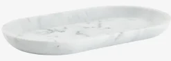 BERGHEM Badeværelsesopbevaring|Diverse|Bakke 14x25x3cm marmoreffekt