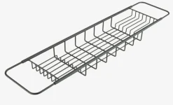 ILSBO Badeværelsesopbevaring|Bruseopbevaring|Bakke til badekar m/teleskopender sort
