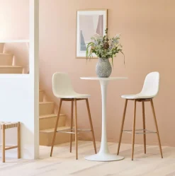 JONSTRUP Barstole Og Barborde|Barstole Og Barborde|Barstol kunstlæder/egefarve Hvid