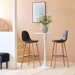 JONSTRUP Barstole Og Barborde|Barstole Og Barborde|Barstol kunstlæder/egefarve Sort