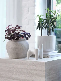 KNUDSEN Blomsterpotter|Blomsterpotte Ø20xH18cm hvid