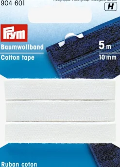 JYSK Sytilbehør|Bændler bomuld 5m 10 mm hvid