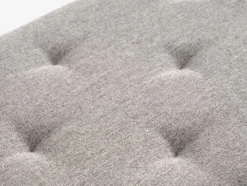 BADSTED Bænke|Entrebænke|Bænk m/opbevaringsplads t stof/egefarve Lysegrå