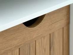 OLDEKROG Bænke|Entrebænke|Bænk 3 skuffer hvid/eg