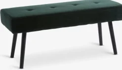 RJUKAN Bænke|Entrebænke|Bænk mørke velour/sort Grøn