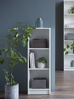 HORSENS Reoler Og Rumdelere|Reoler Og Rumdelere|Bogreol 3 hylder smal hvid