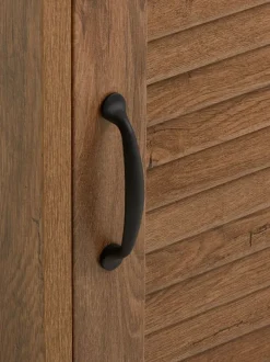 MANDERUP Reoler Og Rumdelere|Reoler Og Rumdelere|Bogreol 1 låge 3+1 hylder vild eg farve