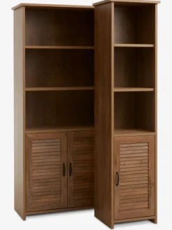 MANDERUP Reoler Og Rumdelere|Reoler Og Rumdelere|Bogreol 2 låger 3+1 hylder vild eg farve