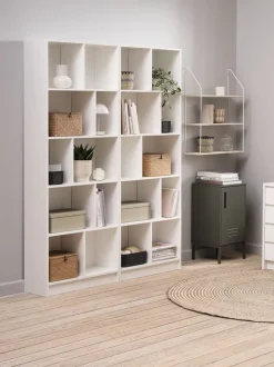 MOSBJERG Reoler Og Rumdelere|Reoler Og Rumdelere|Bogreol 10 hylder Hvid