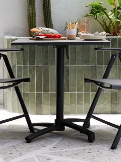 TIPMOSE Firkantede Haveborde|Runde Haveborde|Cafébord B70xL70 grå