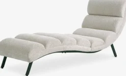 LINDELSE Daybeds|Sovesofaer|Chaiselong stol beige teddy/sort