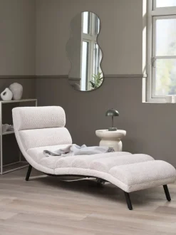 LINDELSE Daybeds|Sovesofaer|Chaiselong stol beige teddy/sort