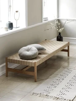 VADEHAVET Daybeds|Sovesofaer|Daybed 189x67 naturfarvet stof/eg