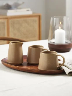 PETERSEN Dekorativt Tilbehør|Dekorationsbakke B28xL40cm brun