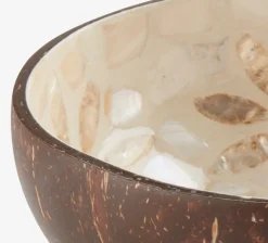 BLEKET Badeværelsesopbevaring|Diverse|Dekorationsskål malet kokosnød