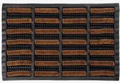 NAVR Dørmåtter|Dørmåtte 40x60x3 kokos natur/sort