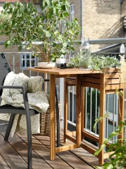 VANDREFALK Andet Til Haven|Foldebord 64x63 hårdttræ