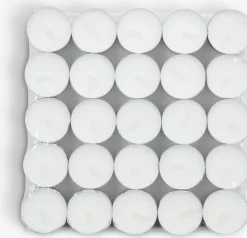 REGNER Lys Og Servietter|Lys Og Servietter|Fyrfadslys 50 stk/pk hvid