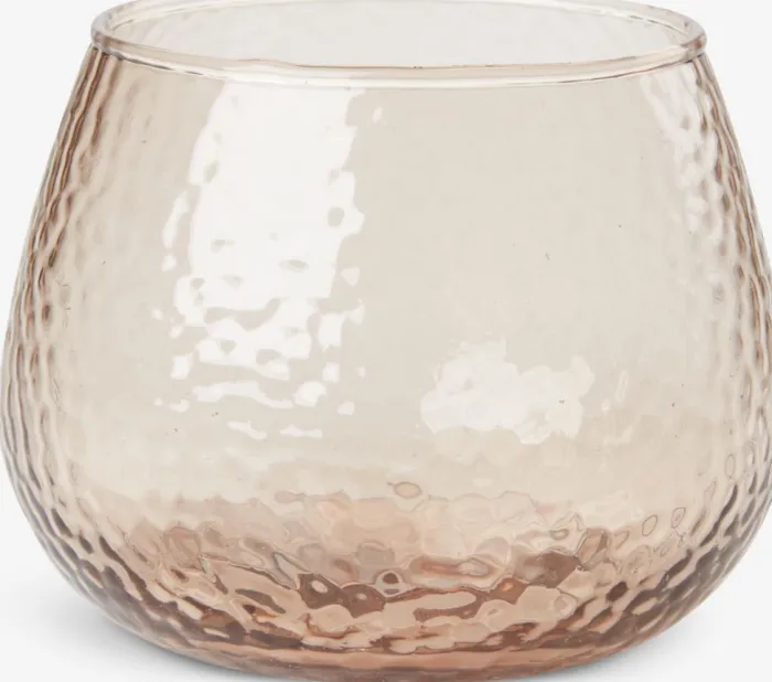 ALLAN Lysestager|Fyrfadsstage Ø10xH8cm brun