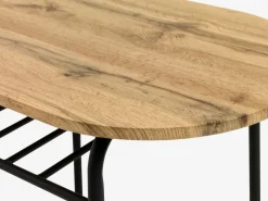 GADSTRUP Spisebordssæt|L92 bord + 2 stole sort/egefarve