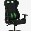 LAMBJERG Gamer Stole|Gamer-stol sort mesh/grøn