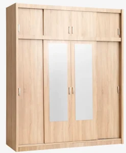 EVETOFTE Garderobeskabe Med Skydedøre|Garderobeskabe Med Skydedøre|Garderobeskab 180x220 eg