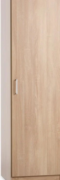 FANDRUP Garderobeskabe Med Skydedøre|Garderobeskabe Med Skydedøre|Garderobeskab 50x176 1 låge lys egefarve Lyseg