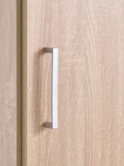 FANDRUP Garderobeskabe Med Skydedøre|Garderobeskabe Med Skydedøre|Garderobeskab 50x176 1 låge lys egefarve Lyseg