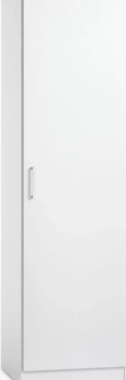 FANDRUP Garderobeskabe Med Skydedøre|Garderobeskabe Med Skydedøre|Garderobeskab 50x176 1 låge Hvid