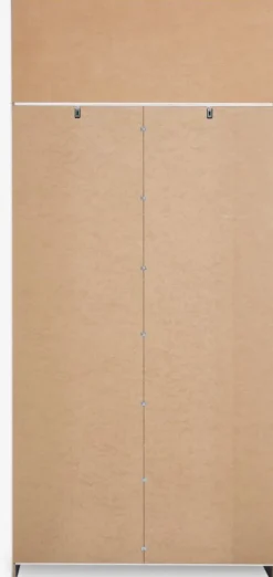 FANDRUP Garderobeskabe Med Skydedøre|Garderobeskabe Med Skydedøre|Garderobeskab 97x176 2 låger 3 skuffer Hvid