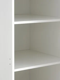 FANDRUP Garderobeskabe Med Skydedøre|Garderobeskabe Med Skydedøre|Garderobeskab 97x176 2 låger 3 skuffer Hvid