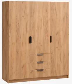 JENSLEV Garderobeskabe Med Skydedøre|Garderobeskabe Med Skydedøre|Garderobeskab 144x176 eg