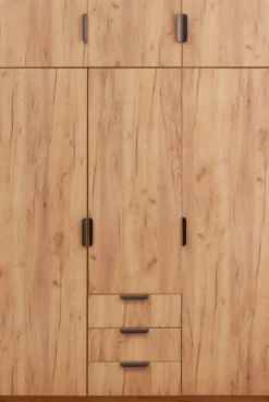 JENSLEV Garderobeskabe Med Skydedøre|Garderobeskabe Med Skydedøre|Garderobeskab 144x176 eg