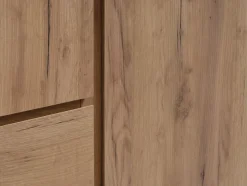 LIMFJORDEN Garderobeskabe Med Skydedøre|Garderobeskabe Med Skydedøre|Garderobeskab 120x200 kombi naturlig efarve Eg