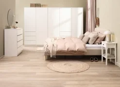 LIMFJORDEN Garderobeskabe Med Skydedøre|Garderobeskabe Med Skydedøre|Garderobeskab 120x200 kombi Hvid