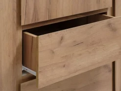 LIMFJORDEN Garderobeskabe Med Skydedøre|Garderobeskabe Med Skydedøre|Garderobeskab 180x200 kombi naturlig efarve Eg