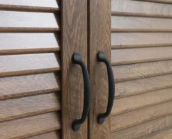 MANDERUP Garderobeskabe Med Skydedøre|Garderobeskabe Med Skydedøre|Garderobeskab 88x199 2 låger vild eg farve