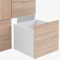 NAUTRUP Garderobeskabe Med Skydedøre|Garderobeskabe Med Skydedøre|Garderobeskab 100x200 2 låger egefave/hvid