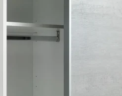 TARP Garderobeskabe Med Skydedøre|Garderobeskabe Med Skydedøre|Garderobeskab 151x201 beton/hvid Hvid+Beton