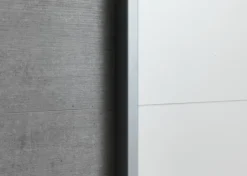 TARP Garderobeskabe Med Skydedøre|Garderobeskabe Med Skydedøre|Garderobeskab 151x201 beton/hvid Hvid+Beton