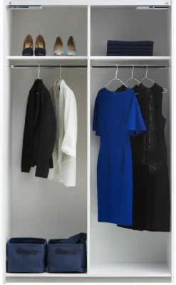 TARP Garderobeskabe Med Skydedøre|Garderobeskabe Med Skydedøre|Garderobeskab 120x201 Hvid