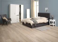 VELLERUP Garderobeskabe Med Skydedøre|Garderobeskabe Med Skydedøre|Garderobeskab 151x200 kombi Hvid