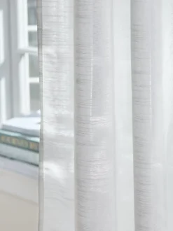 ABRAUR Tynde Gardiner|Gardin 1x140x300 Råhvid